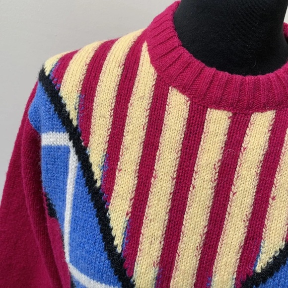 Vintage wool jumper fits uk 10 12 14 - Picture 9 of 14